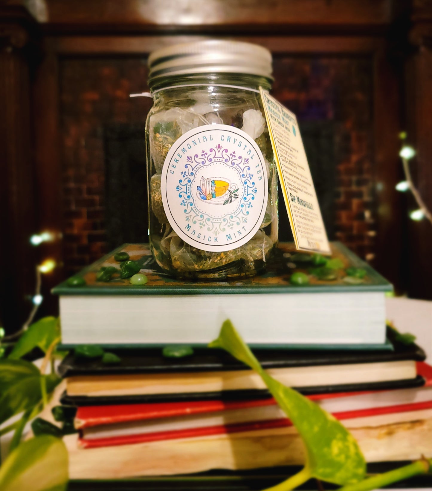 Magick Mint, on top of books